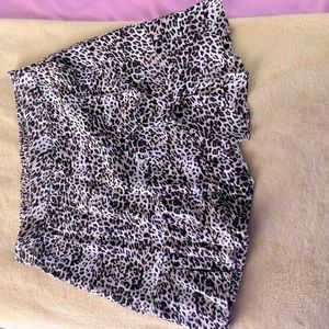 Sim & Sam Skirt - Mini - leopard print - Medium
